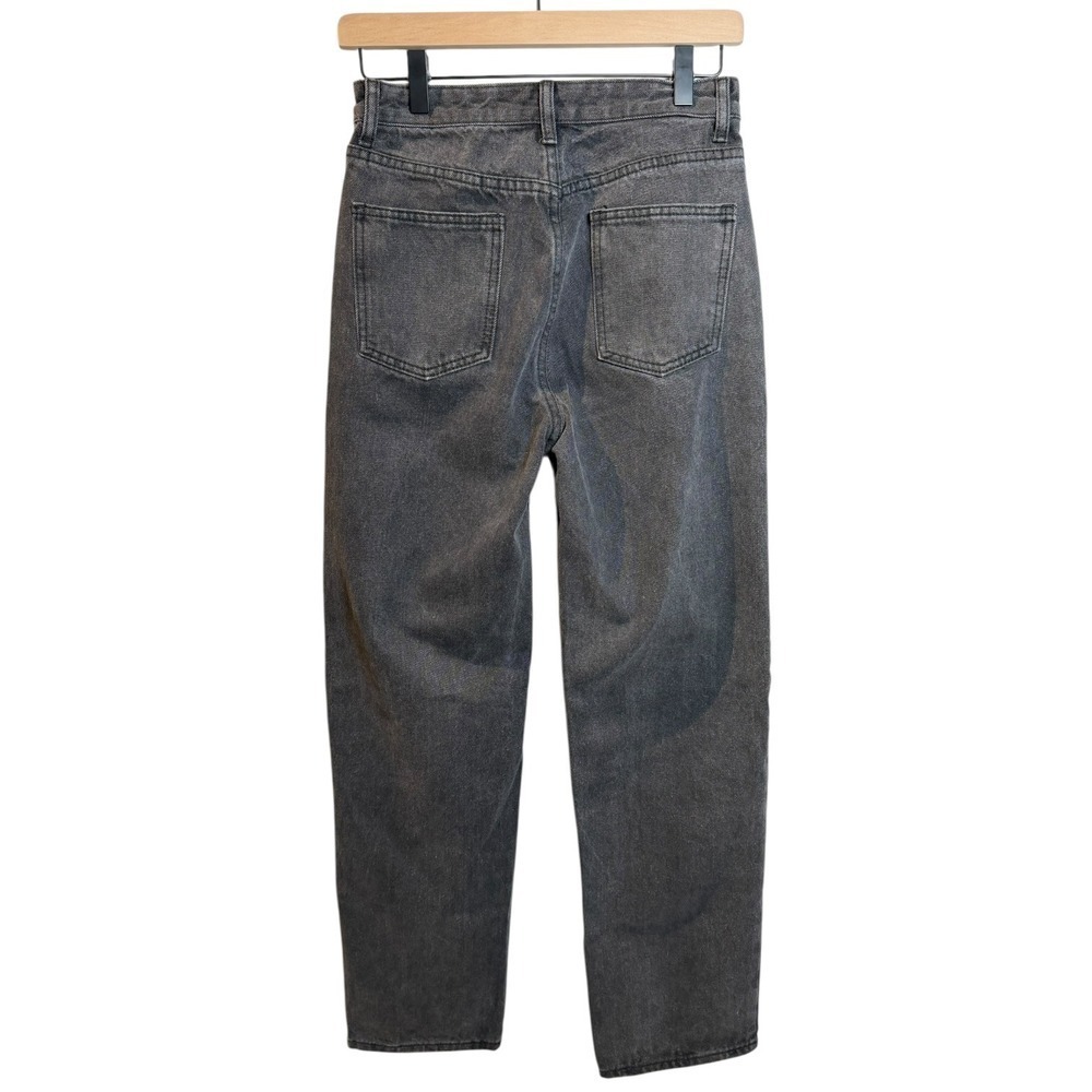 Edikted Raelynn Crossover Baggy Jeans Washed Grey Low Rise Wide Leg Asymmetric S - Picture 5 of 10